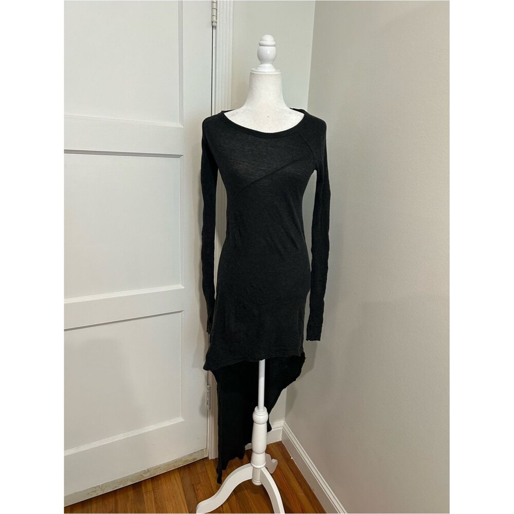 Enza Costa High Low Cashmere Blend Dress Made in Los Angeles Size XS